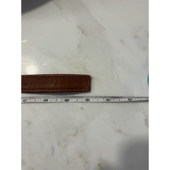 Vintage Brown Leather Fanny Pack Waist Belt Bag Festival Zippers Boho - Picture 8 of 8